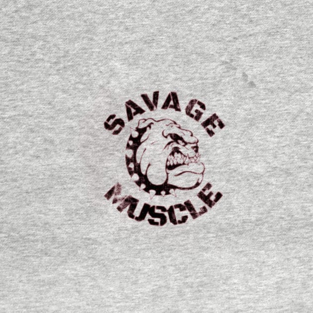 SAVAGE MUSCLE BULLDOG by alpphadesignart